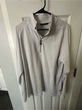 Cutter & Buck Men’s Light Gray Quarter-Zip Pullover